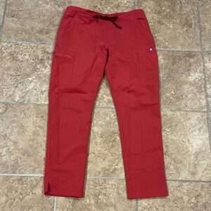 Figs Coral Drawstring Pants